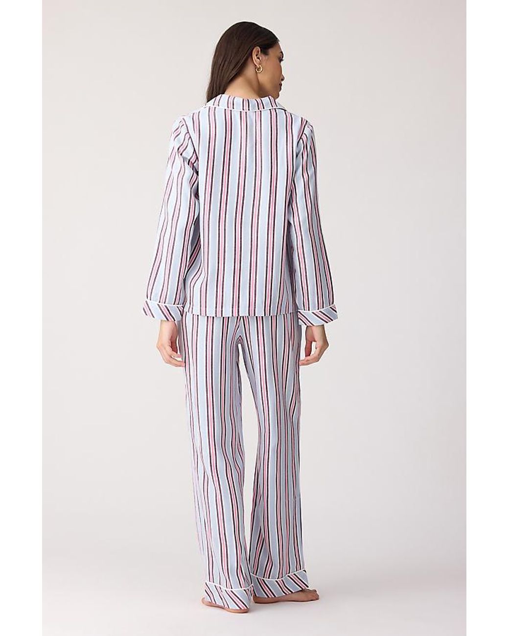 Stripe & Stare Gray Brushed Pyjama Shirt