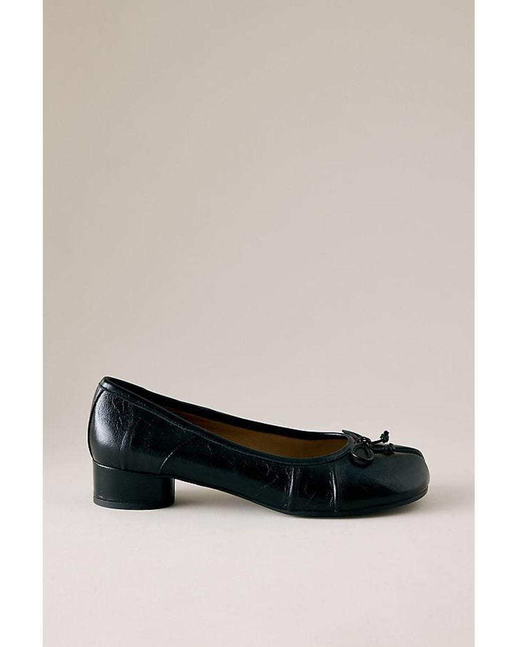 Bibi Lou Black Split-Toe Ballet Heels