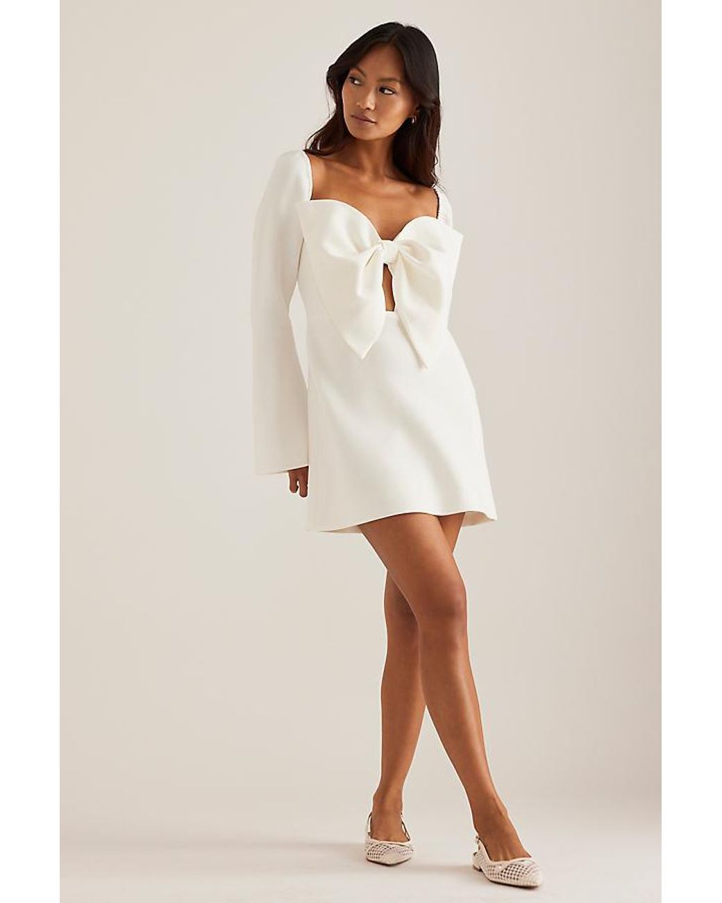 bardot phillipa bow mini dress Bardot Contrast Bow Detail Mini Bodycon Dress In Black | EGO US