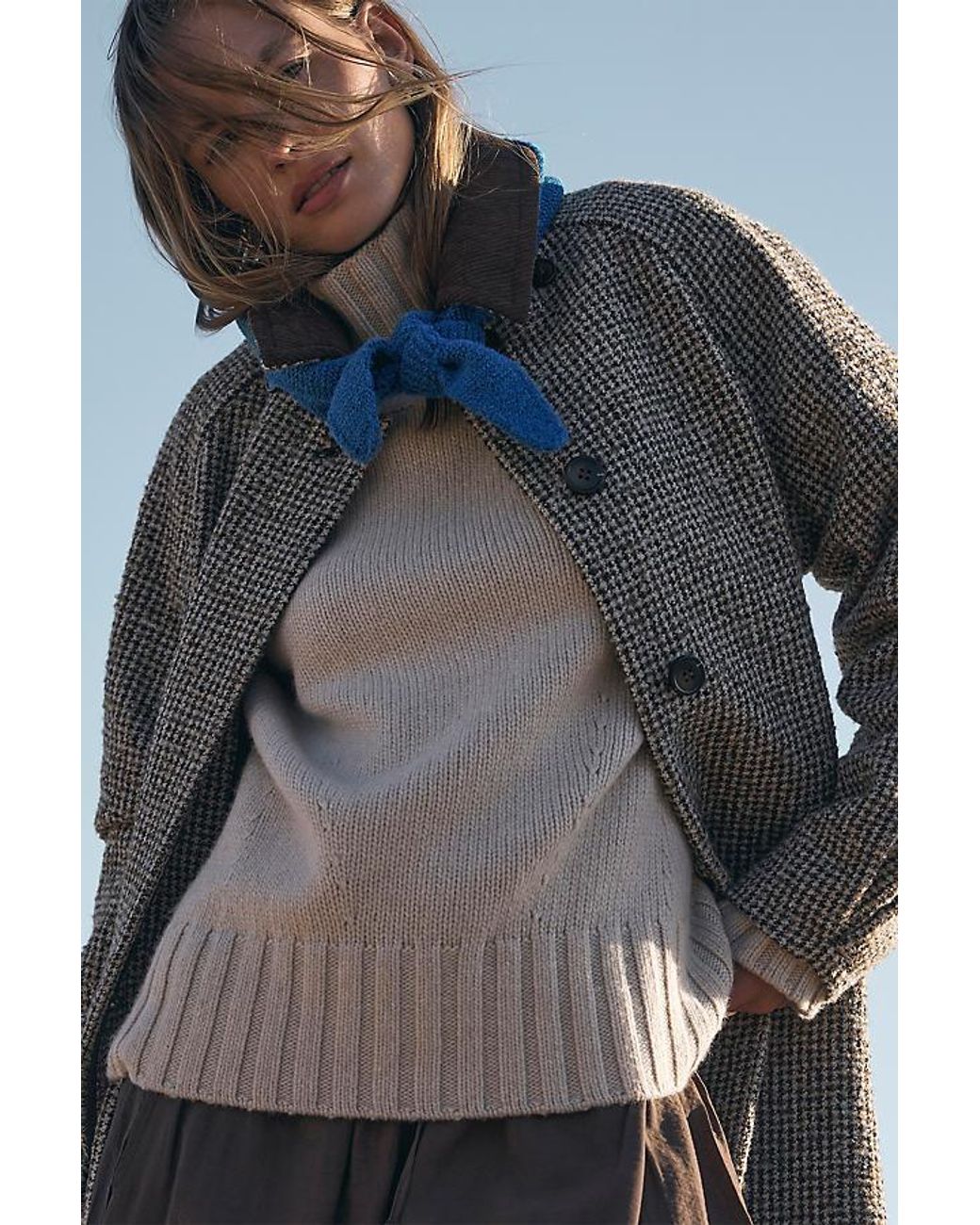 By Anthropologie Blue Skinny Neckerchief