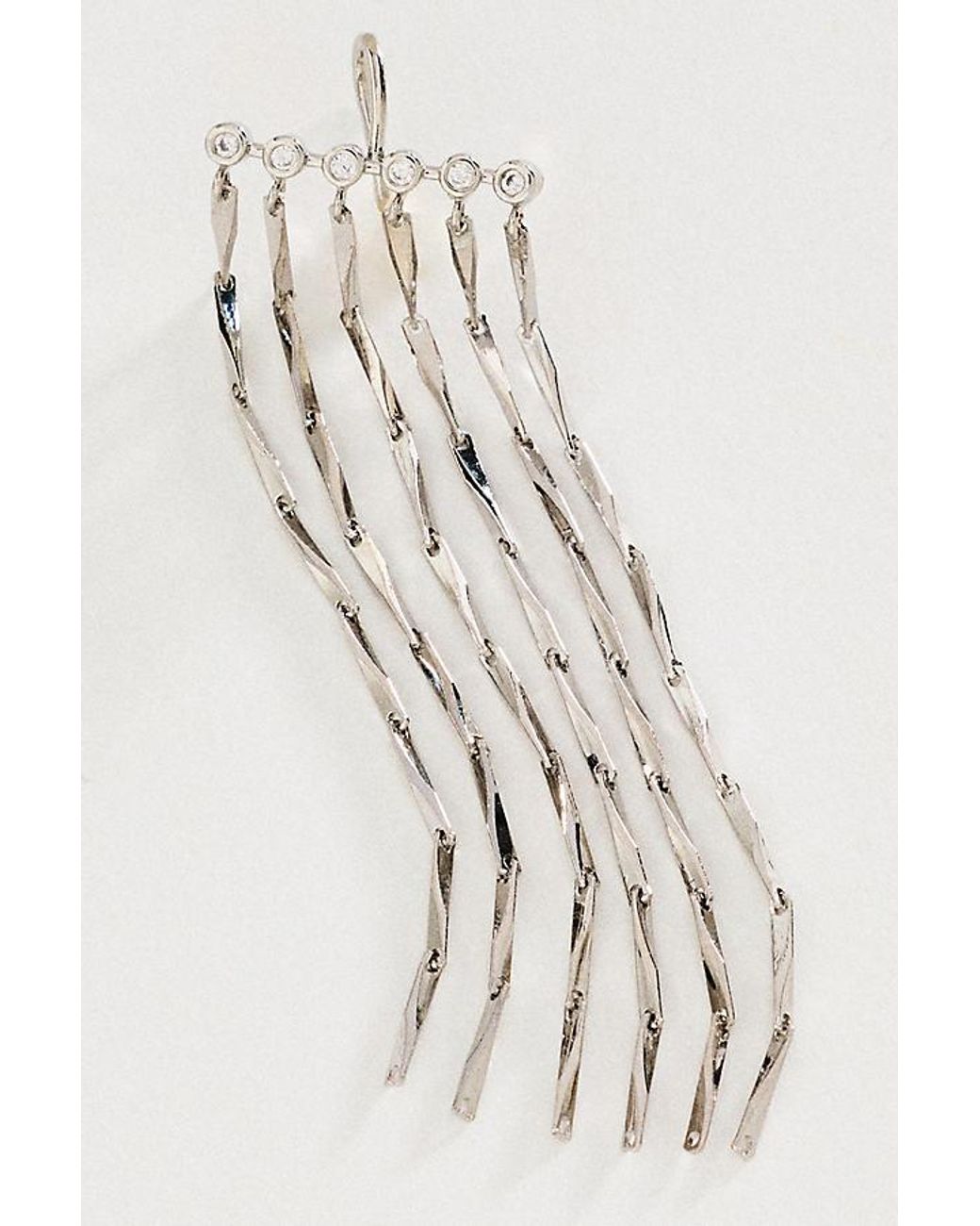 Anthropologie White Chainmail Crawler