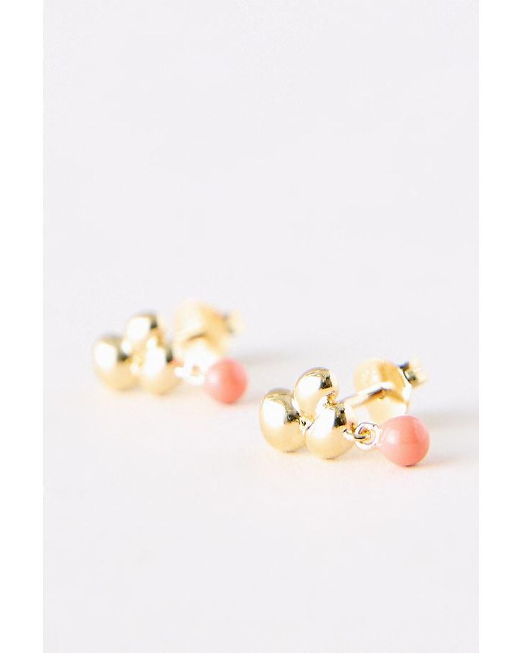 Enamel Copenhagen Orange Nara Ball Earrings