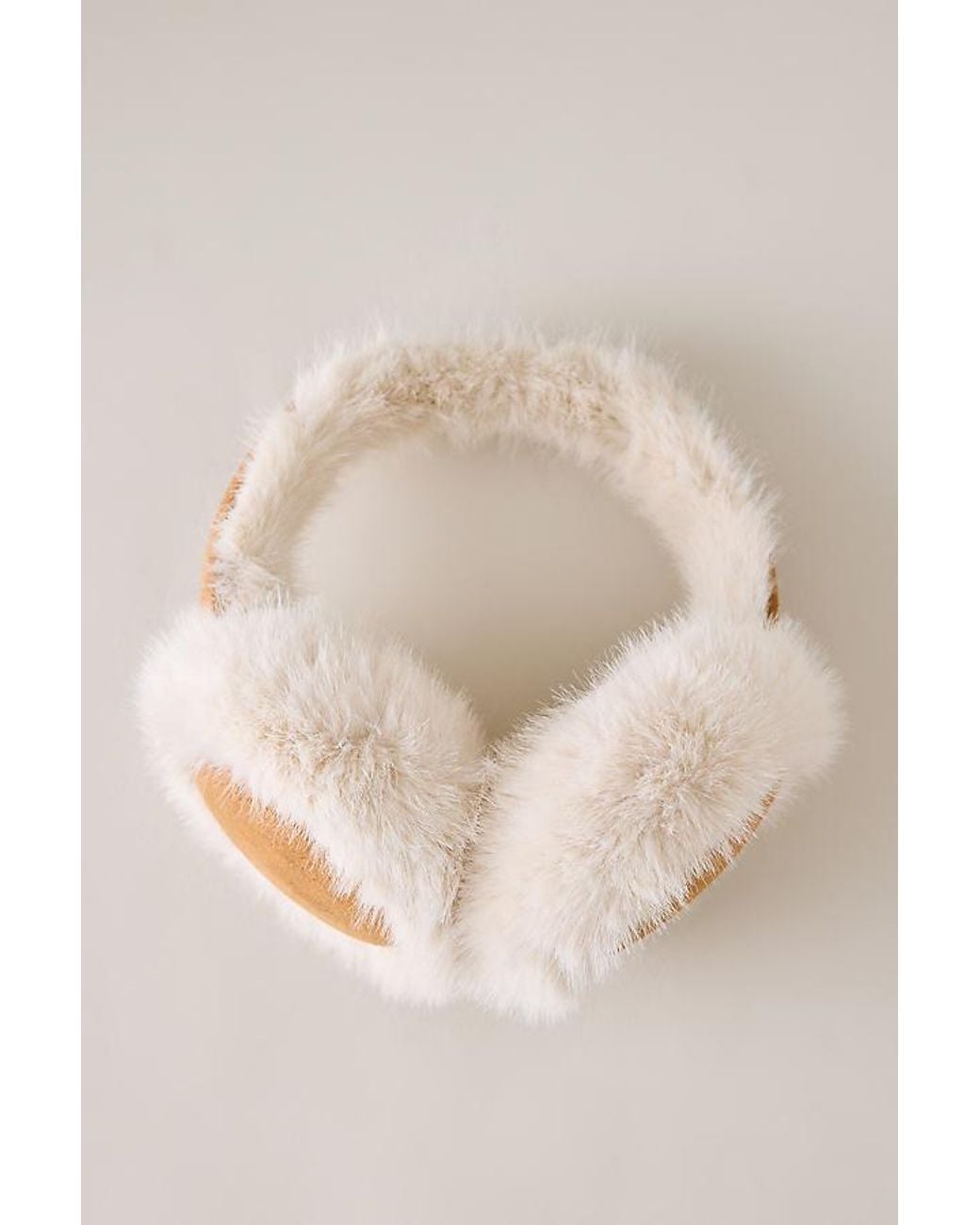 By Anthropologie Natural Faux-Suede Earmuffs