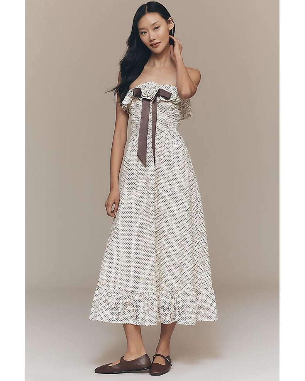 sachin and babi light blue dress 100% Organic Cotton Tiered Maxi Dress