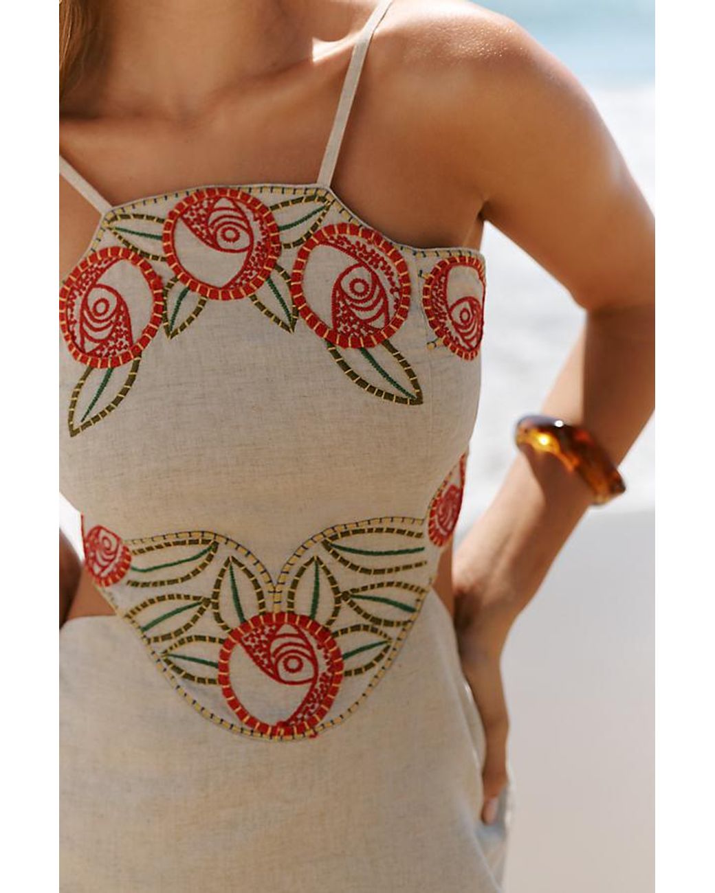 Celandine Natural Sardinia Deco Dress