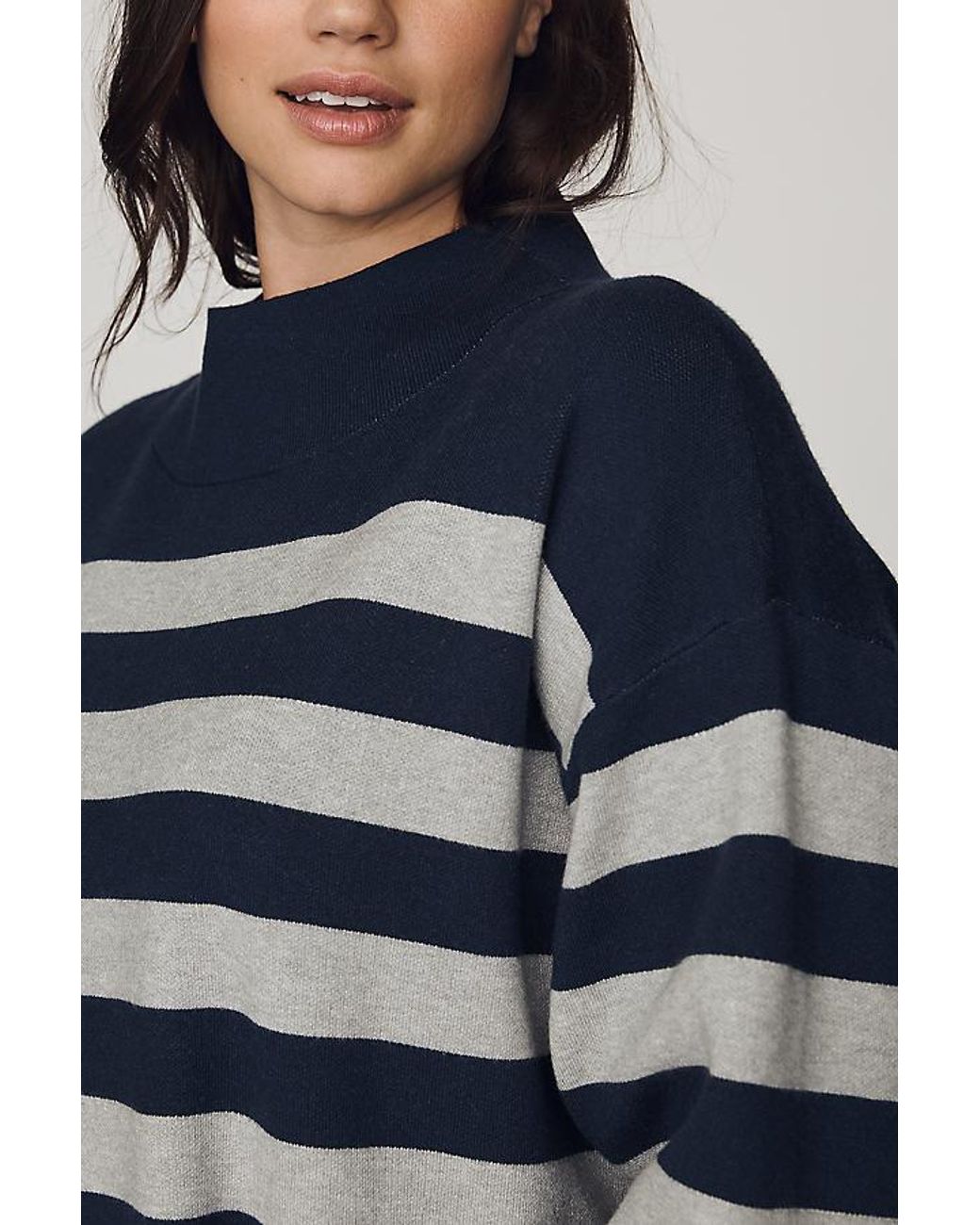 Maeve Gray Carys Mock-Neck Jumper