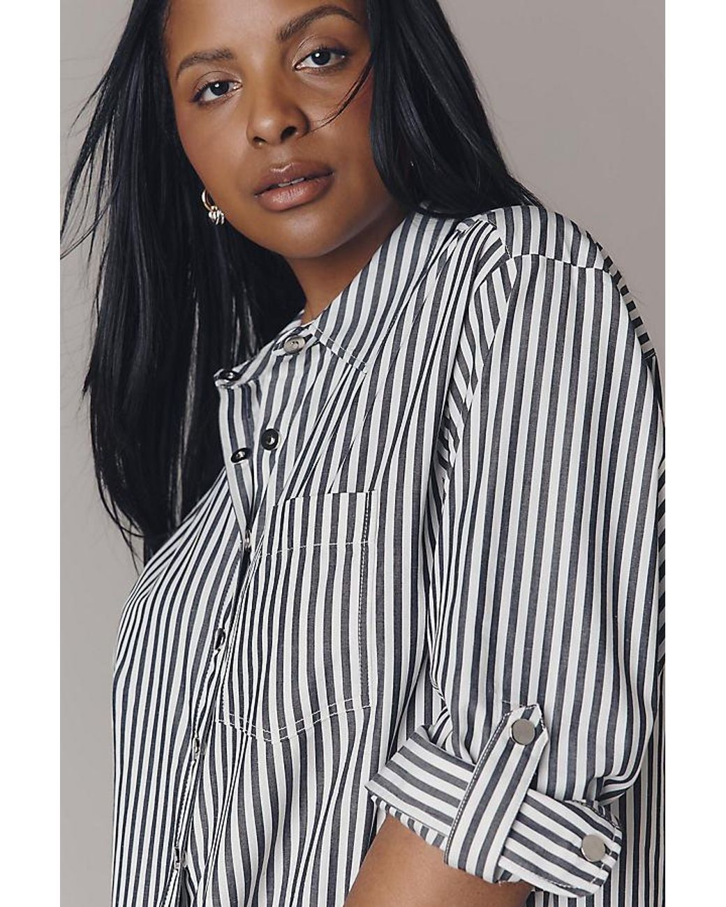 Maeve Gray The Shrunken Bennet Buttondown Shirt By