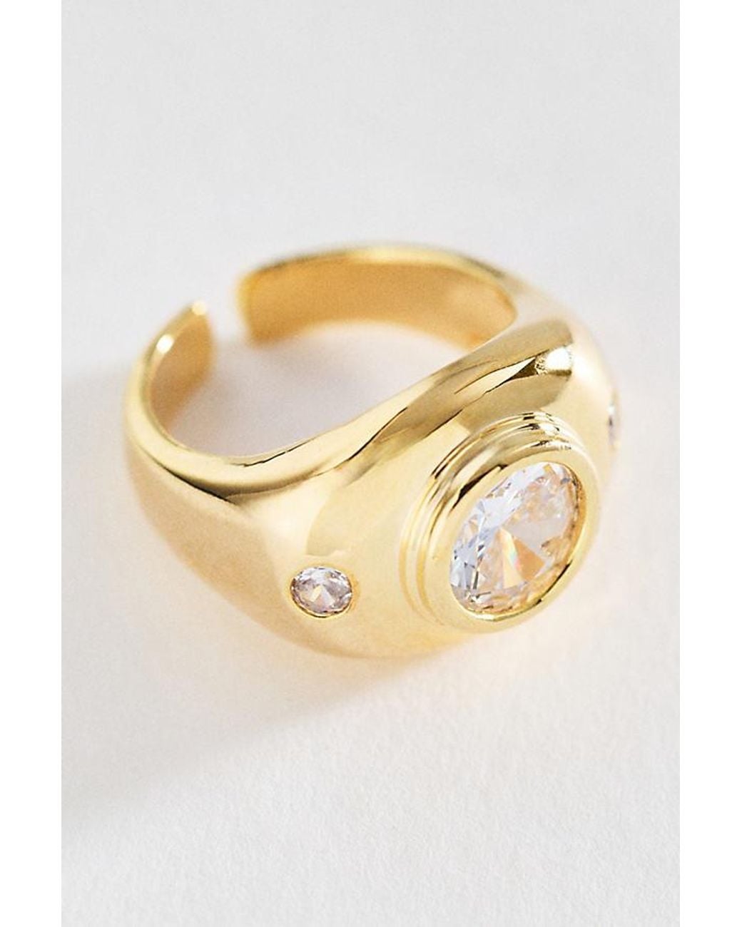 By Anthropologie Metallic Orbit Stacking Ring
