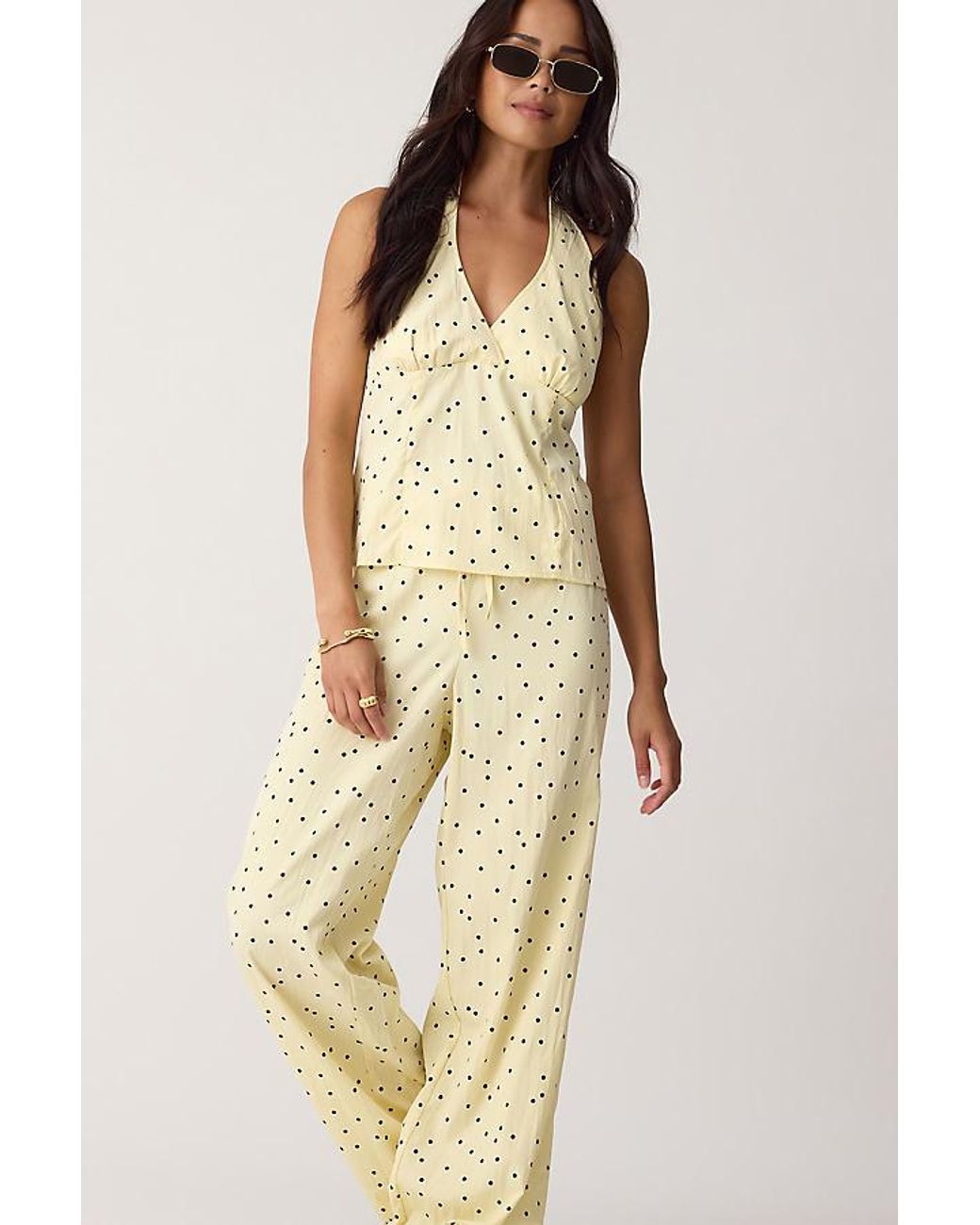 Object Natural Asta Drawstring Wide-Leg Trousers