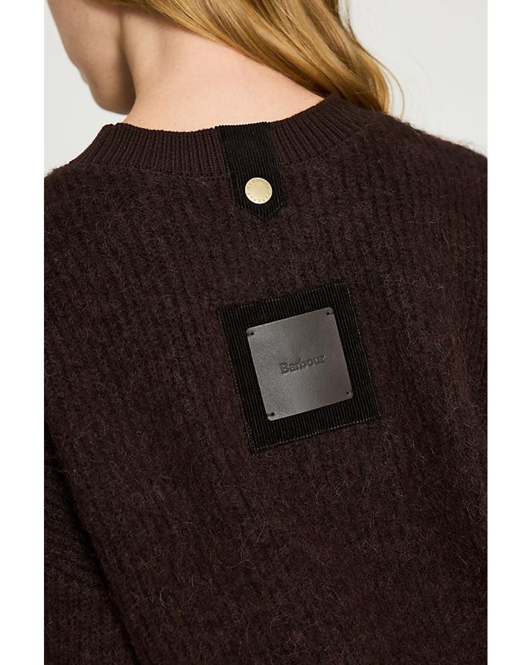 Barbour Brown Tanfield Wool-Blend Jumper