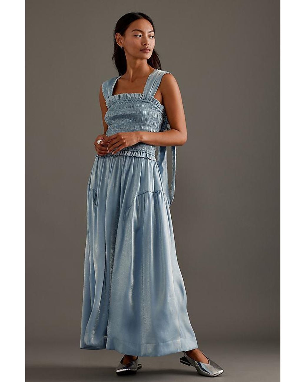 damson madder violet satin midi dress Damson Madder Violet Satin Midi Dress In Black - 68% Off