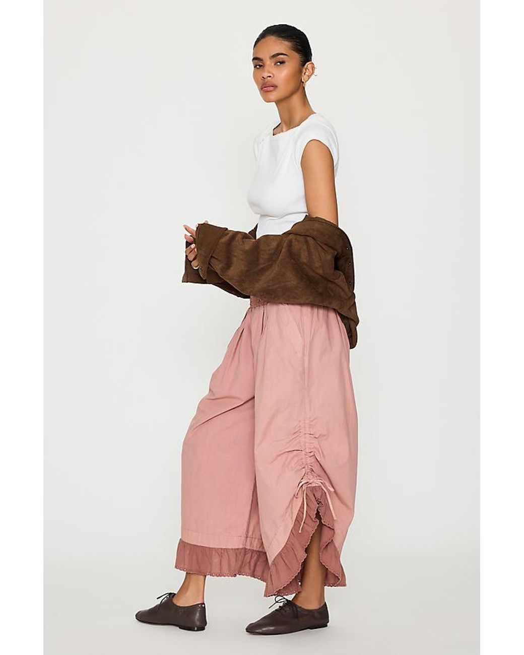 By Anthropologie Pink Petticoat Trousers