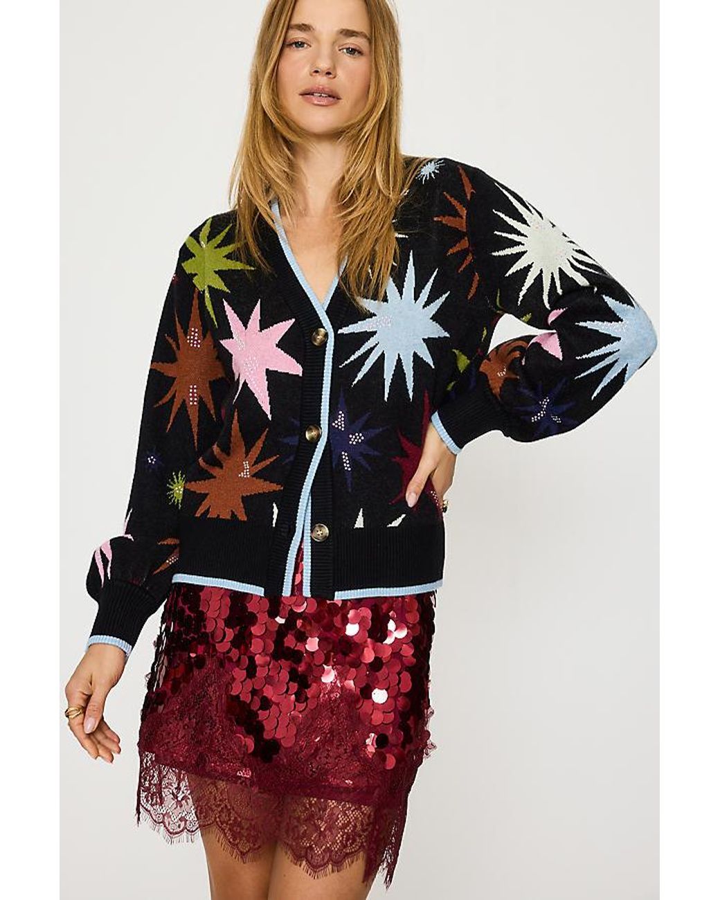 Never Fully Dressed Red Star Cardigan