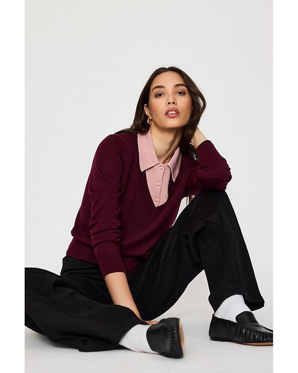 GOOD AMERICAN Blue Good Waist Palazzo Jeans