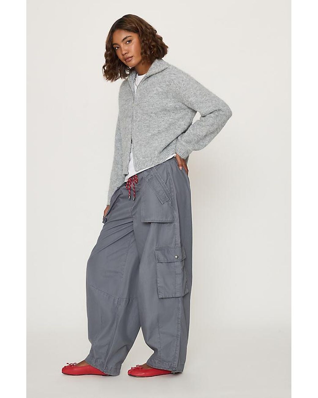 By Anthropologie Gray Tabby Tech Cargo Pants