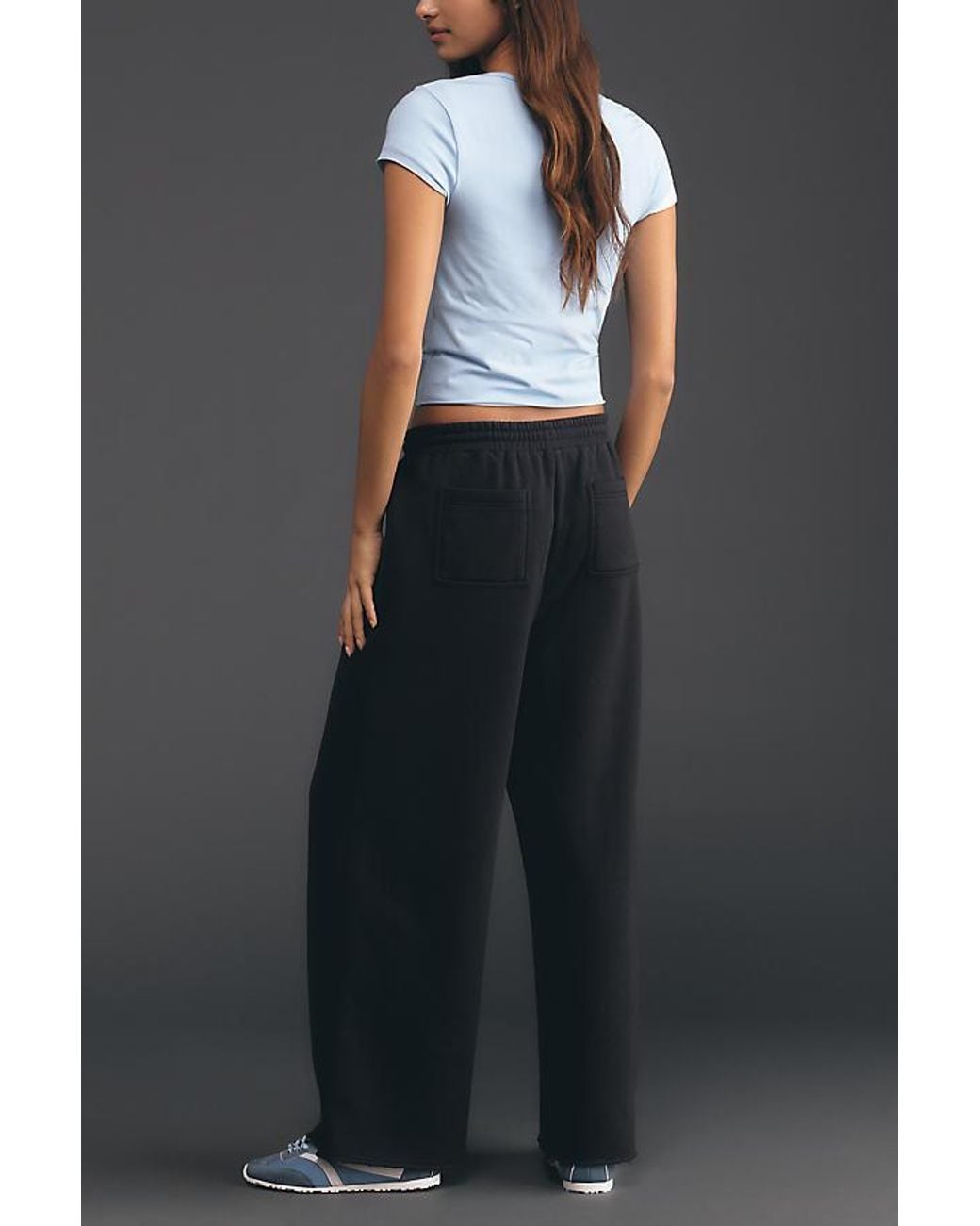 Daily Practice Black Easy Mile Wide-Leg Joggers
