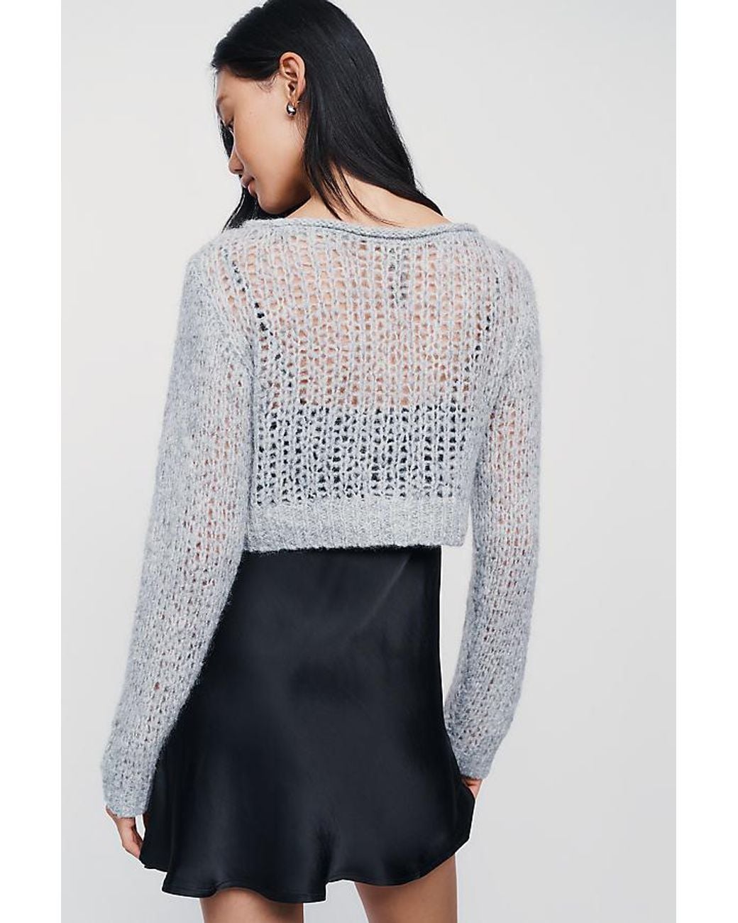By Anthropologie Blue Twofer Slip + Jumper Mini Dress