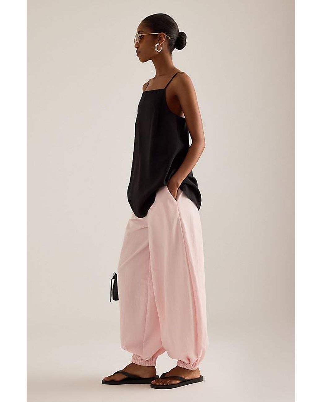 ALIGNE Pink Meryl Balloon Trousers