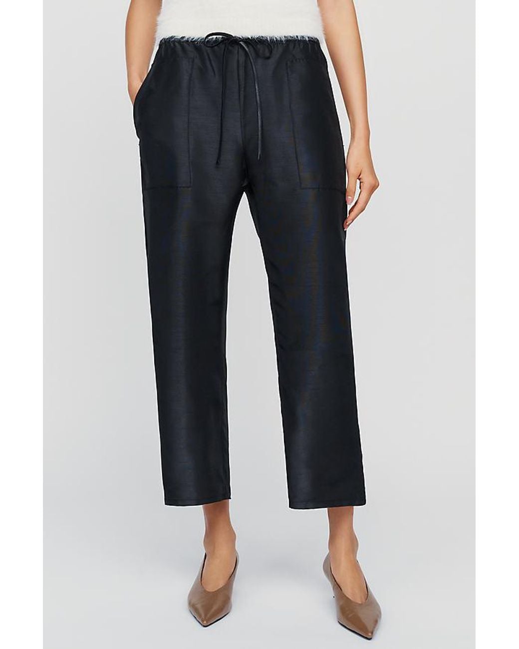 Maeve Blue Marnie Taffeta Tapered Trousers