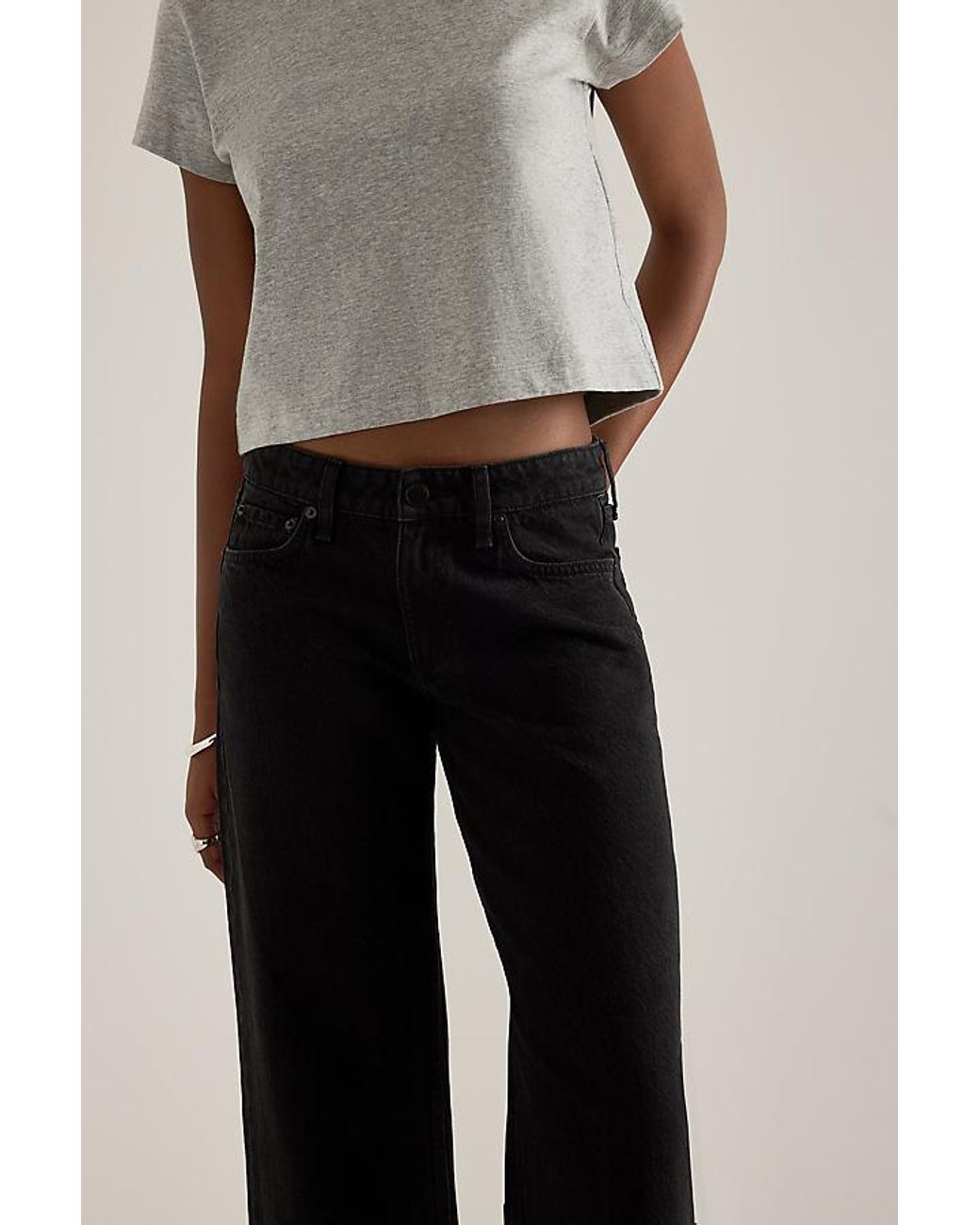 Rag & Bone Blue Cam Low-Rise Relaxed Straight Jeans