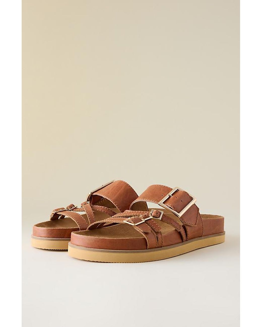 Kelsi Dagger Brooklyn Natural Stella Slide Sandals
