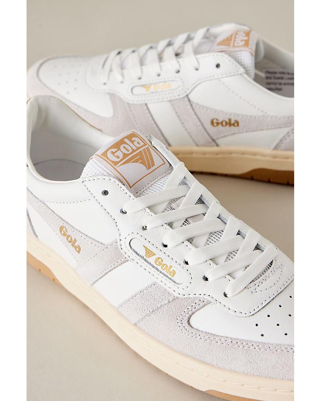 Gola Natural Hawk Suede Trainers