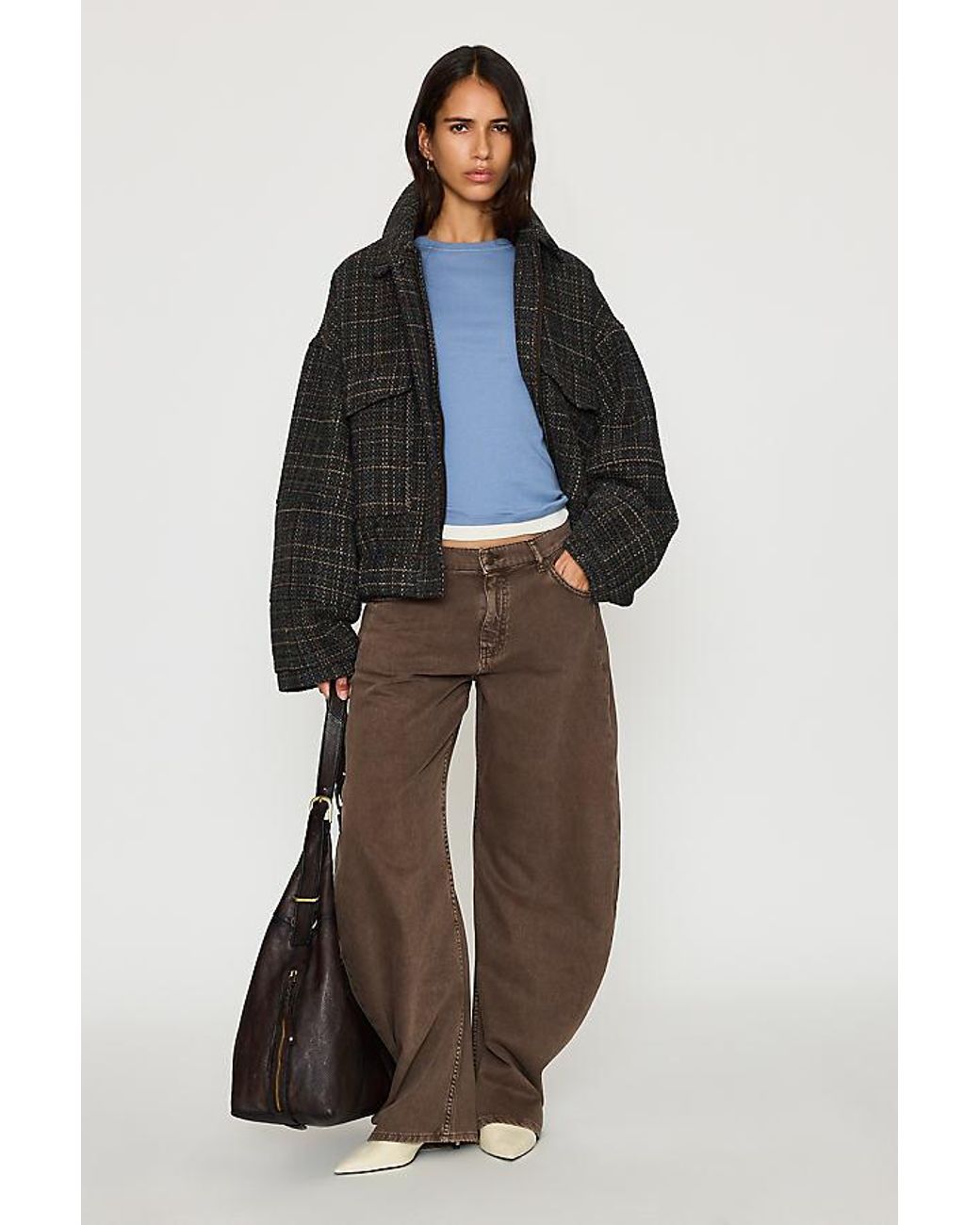 By Anthropologie Blue The Mollie Low-Rise Barrel Jeans