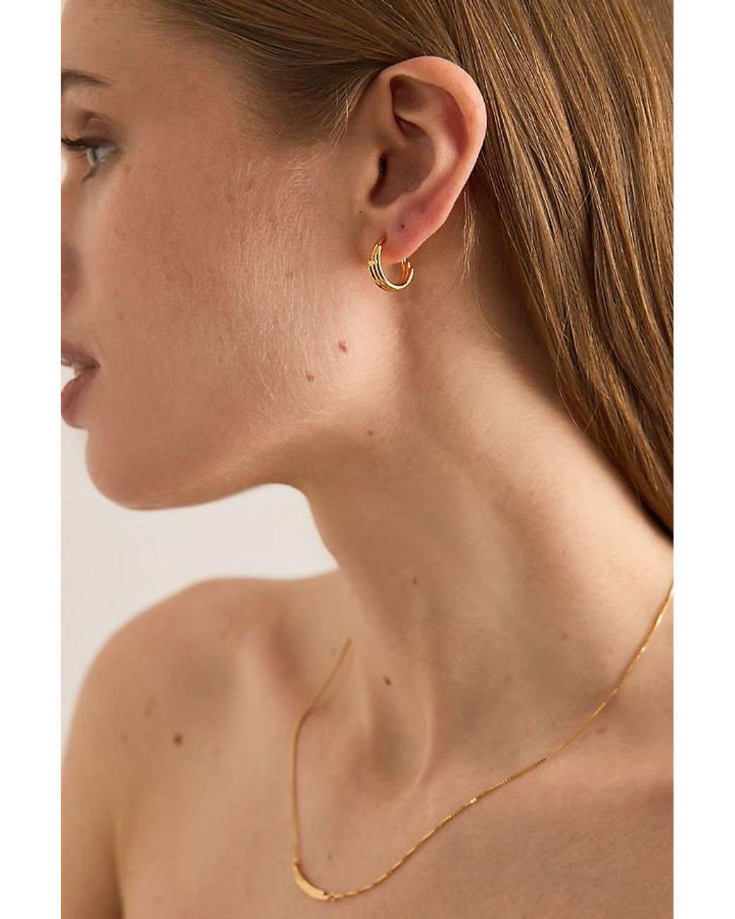 Rachel Jackson Metallic Small Evolve Hoop Earrings