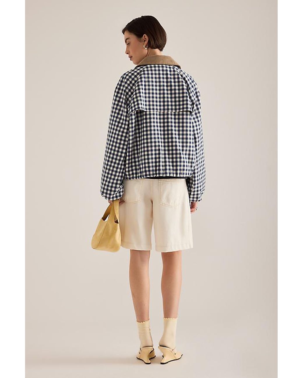 Barbour Natural Ovingham Gingham Casual Jacket