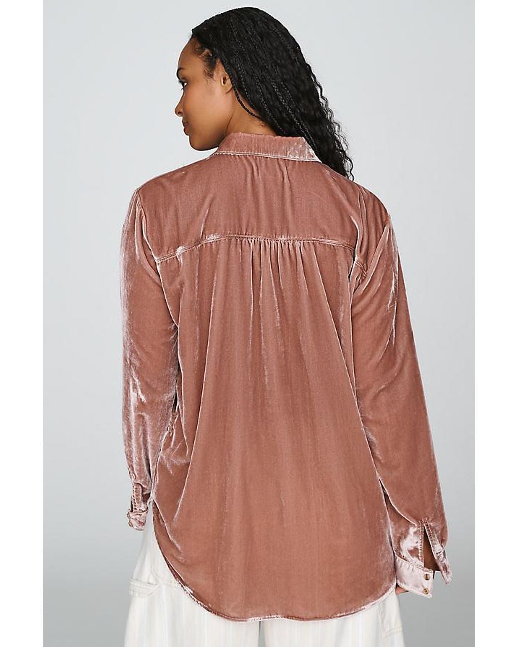 Pilcro Red The Hadley Relaxed Buttondown Shirt By Velvet Edition