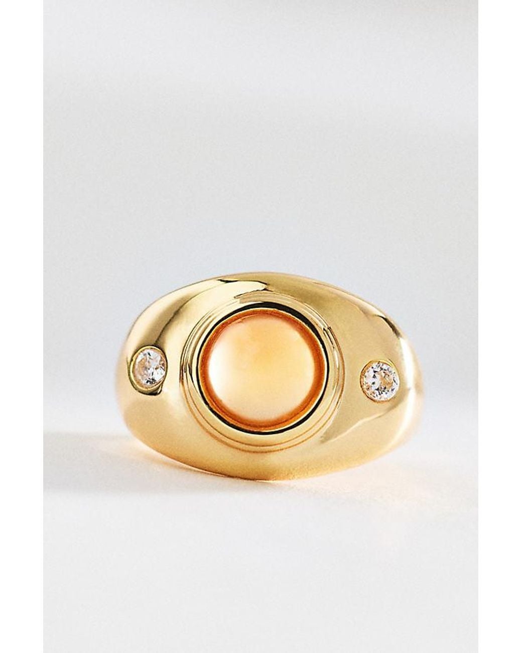 By Anthropologie Metallic Orbit Stacking Ring