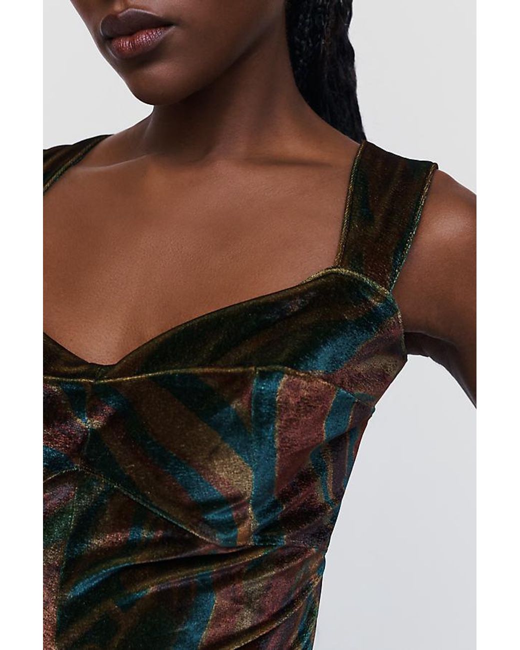Maeve Black Jocelyn Velvet Midi Dress