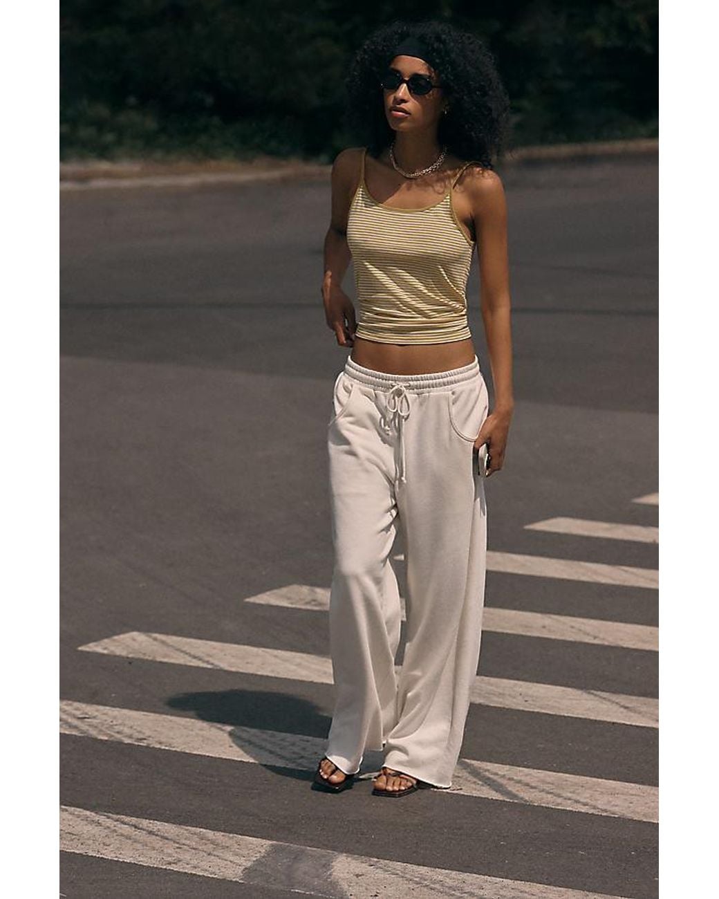 By Anthropologie Green Surrey '90S Strappy Scoop Tank Top