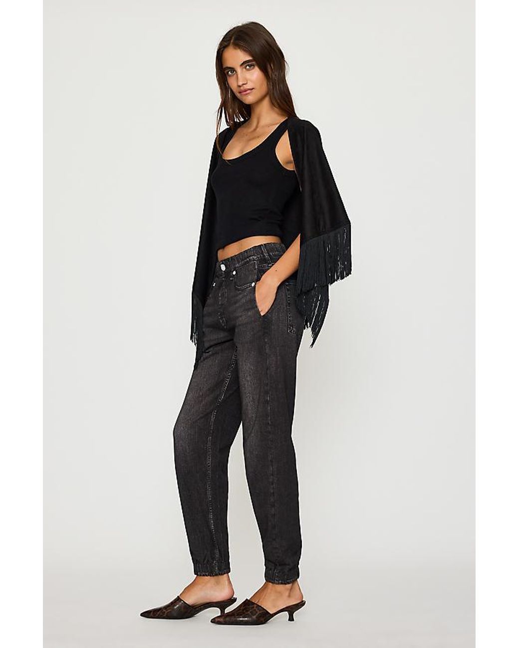 Rag & Bone Black Miramar Terry Joggers
