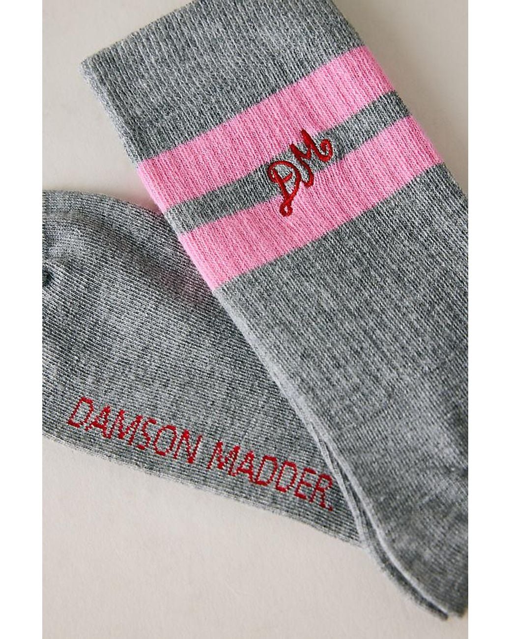 Damson Madder Pink Sporty Calf Socks