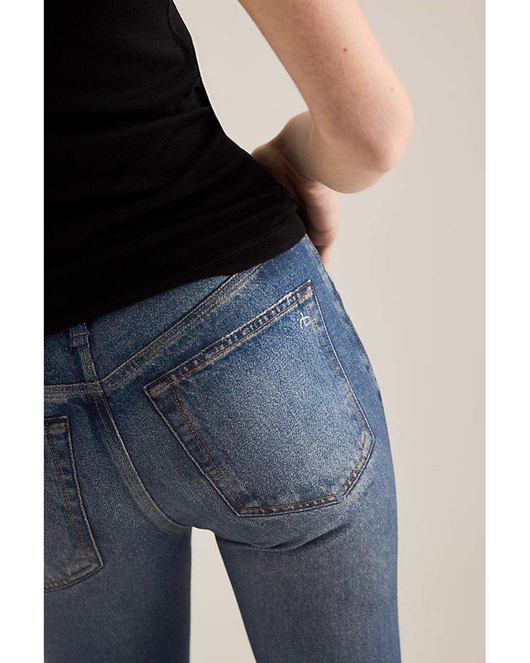 Rag & Bone Blue Dahlia Flare Jeans