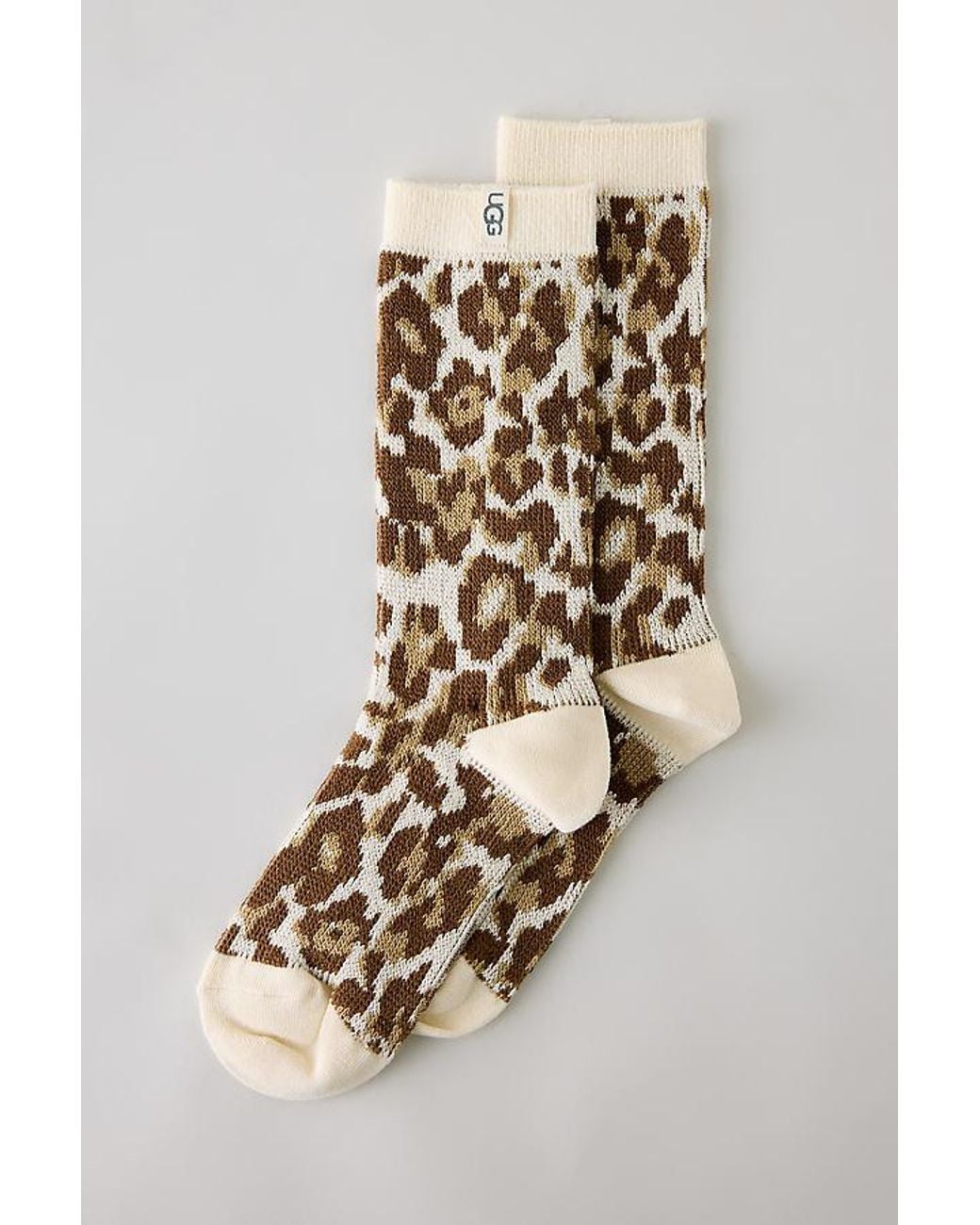 Ugg Multicolor Gianni Animal Print Crew Socks