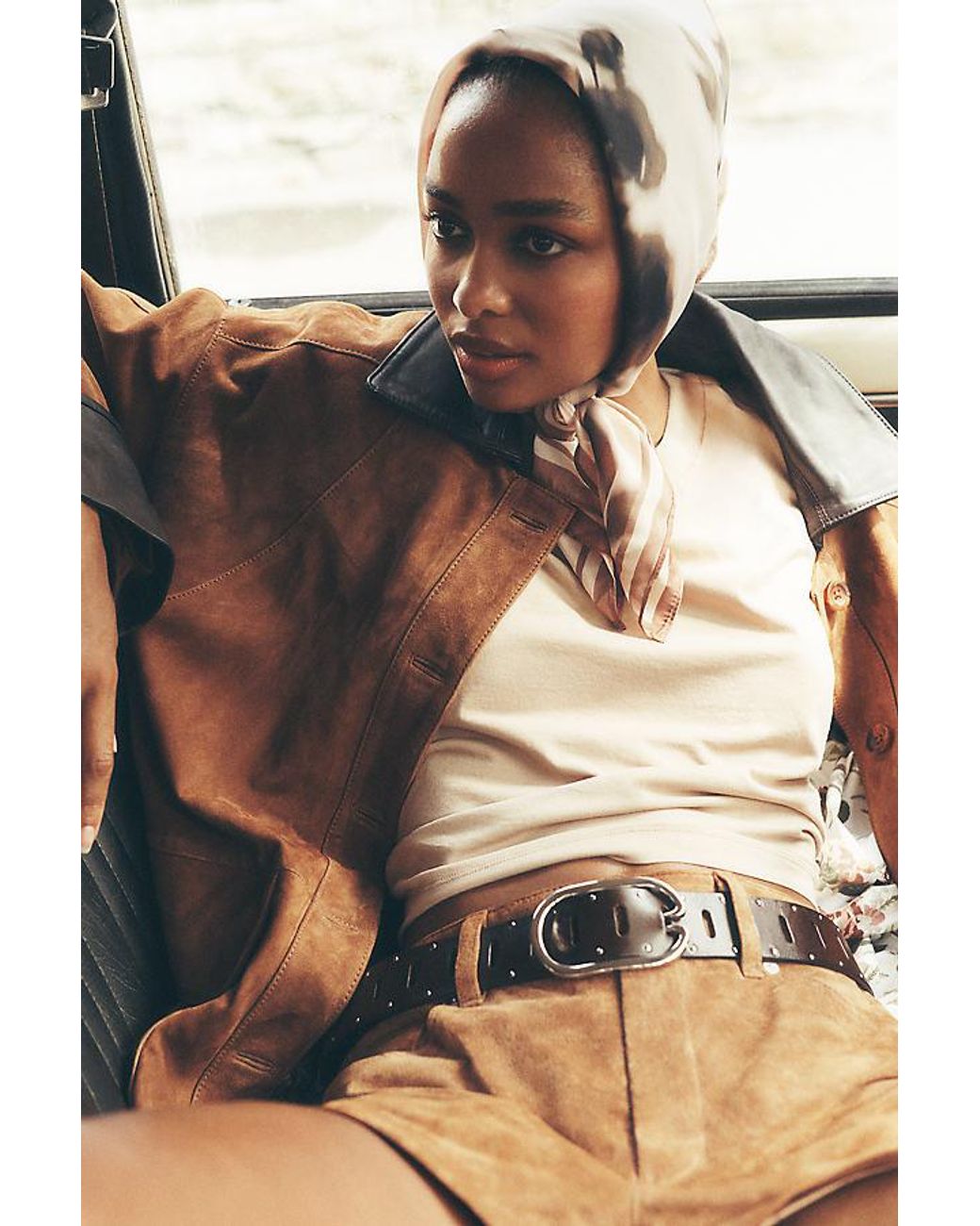 By Anthropologie Brown Adjustable Loop Belt