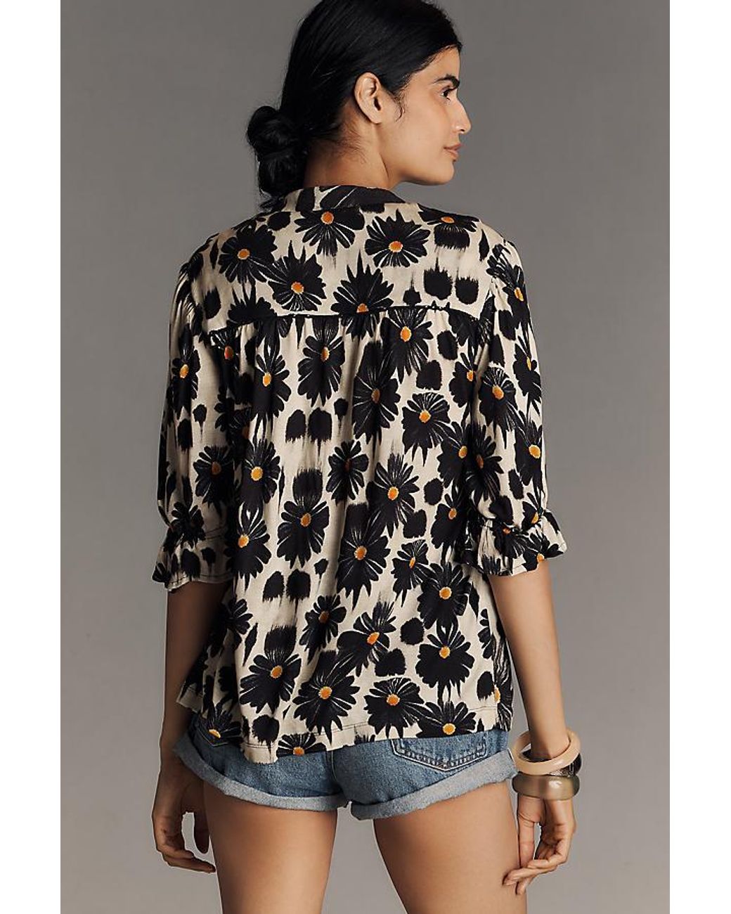 Bl-nk Stephanie Top in Grey | Lyst UK