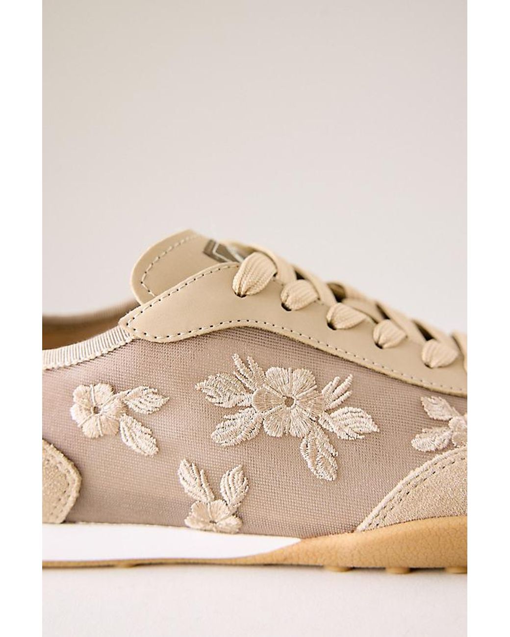 Back 70 Natural Floral Nylon Trainers