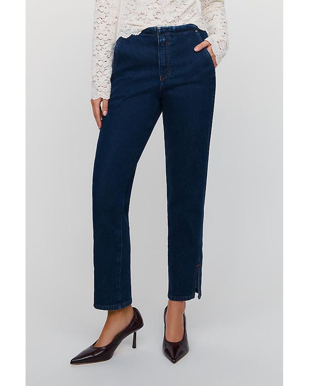 Maeve Blue Soirée Ready Mid-Rise Skinny Jeans