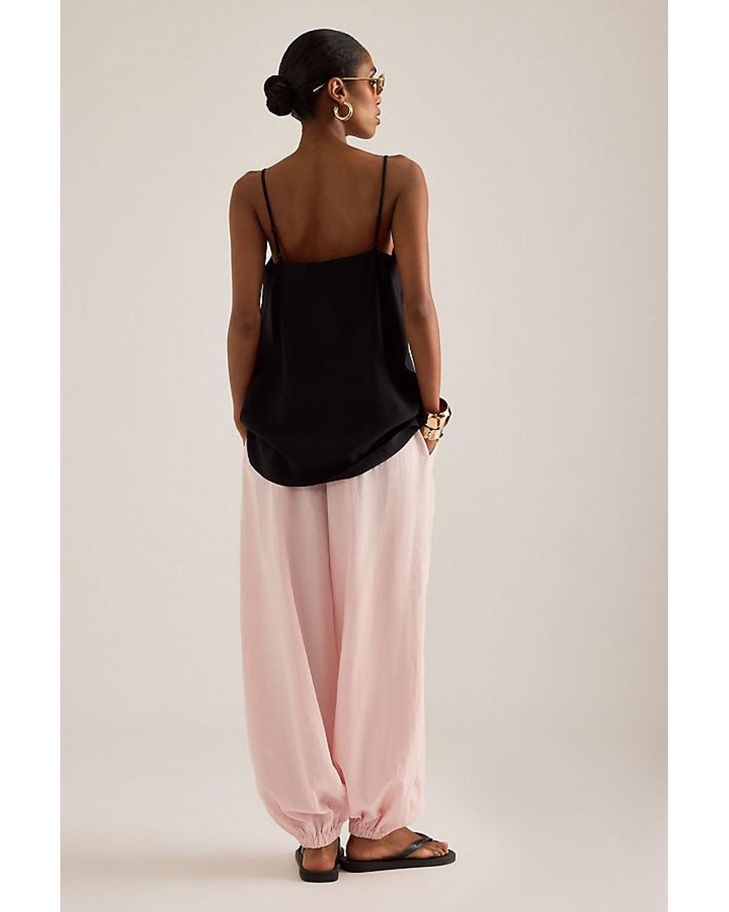 ALIGNE Pink Meryl Balloon Trousers