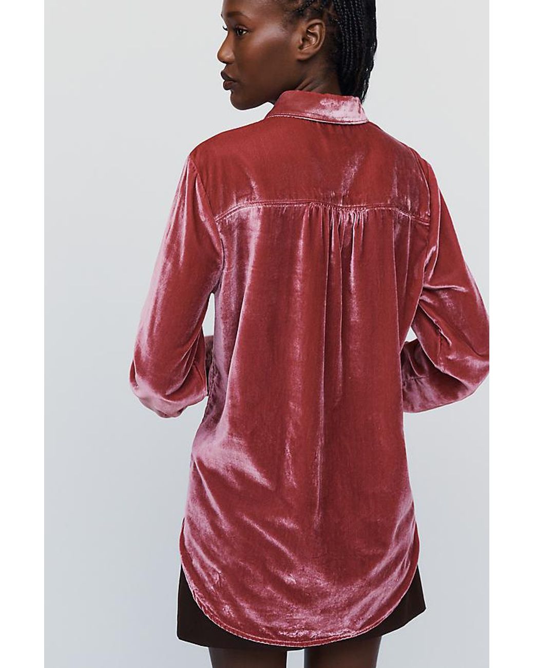 Pilcro Pink The Hadley Relaxed Buttondown Shirt By Velvet Edition