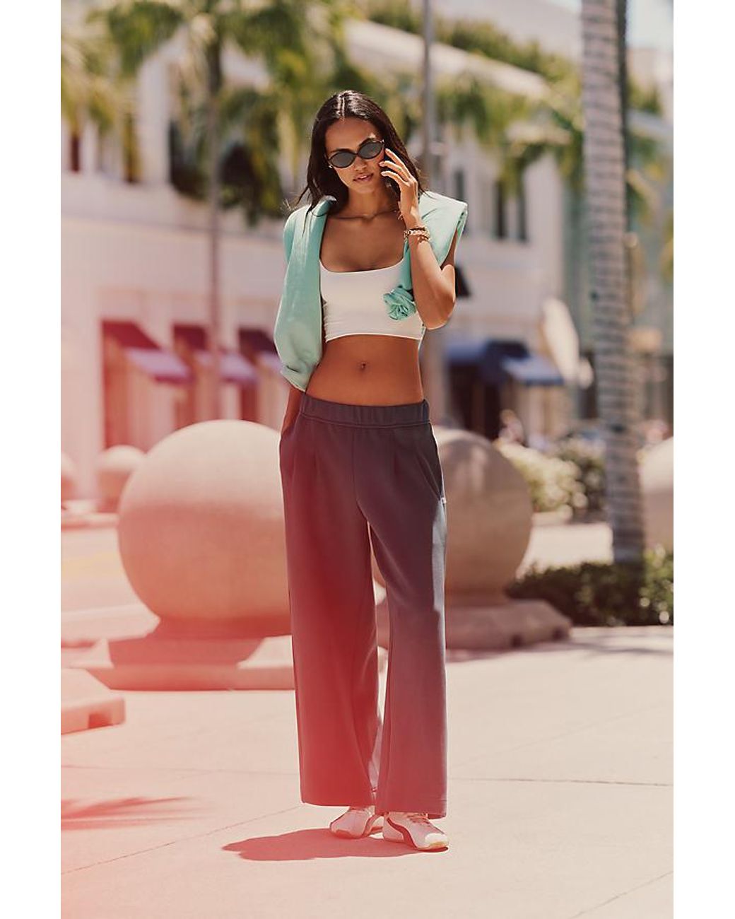 Daily Practice Blue Desert Palm Joggers