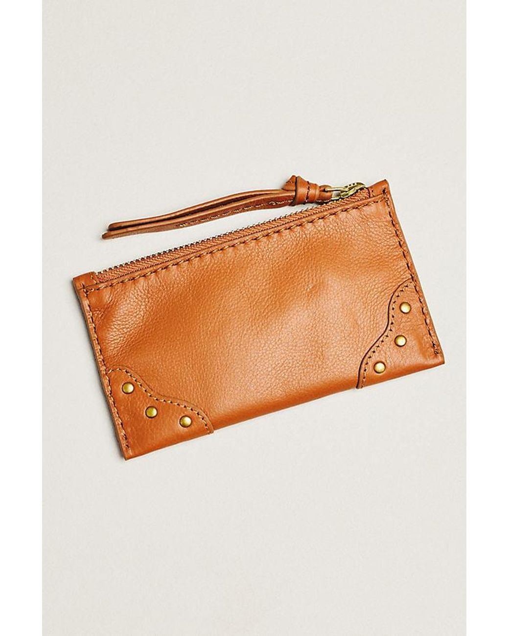 By Anthropologie Natural Arina Leather Card Case