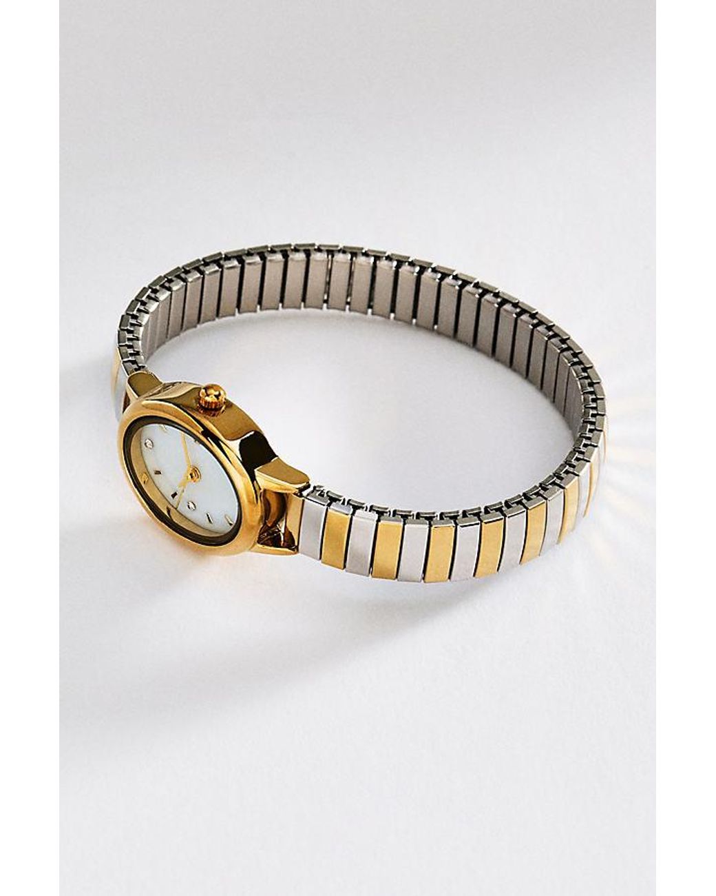By Anthropologie Gray Oval Stretch Watch