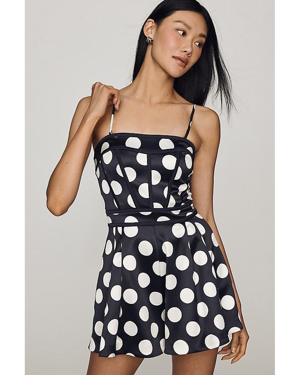 Maeve Multicolor Strapless Playsuit