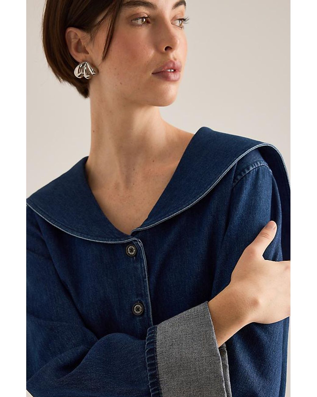 Barbour Blue Dartomoor Denim Shirt