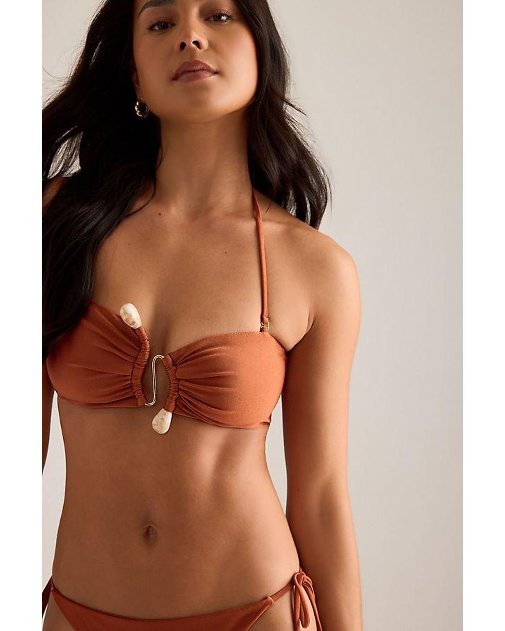 Bardot Brown Rymona Bandeau Bikini Top