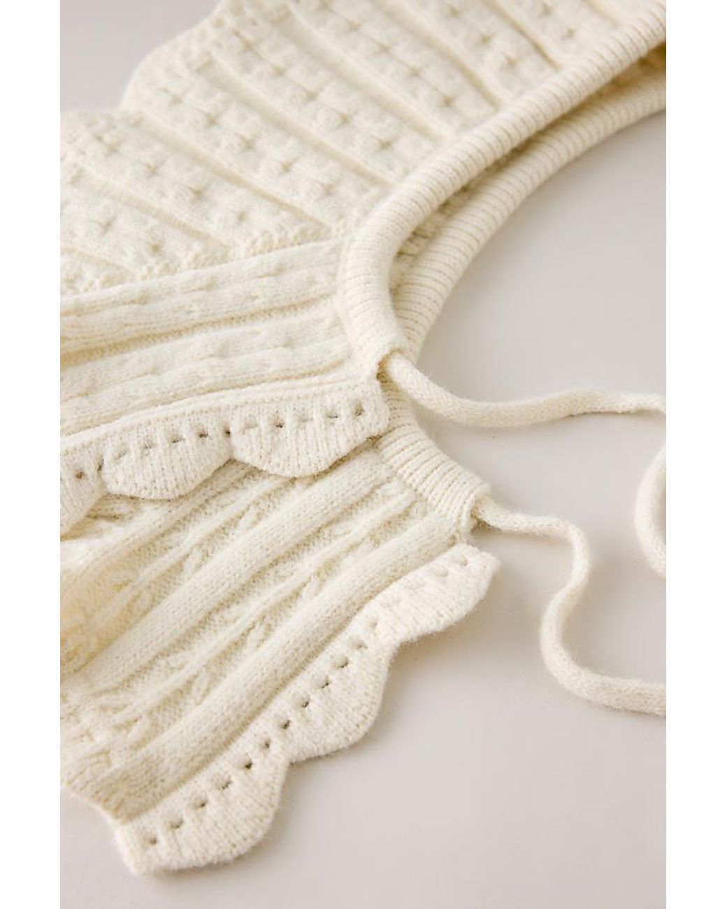 By Anthropologie Blue Knit Collar